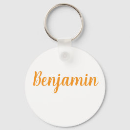 Benjamin name Metal ring keychain