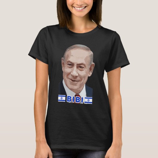 Benjamin Netanyahu Bibi premier van de staat T-shirt (Voorkant)