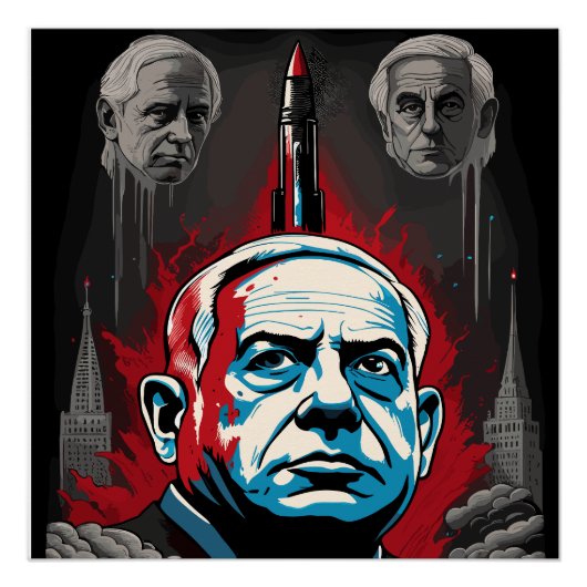 Benjamin Netanyahu DK. Perfect Poster (Voorkant)