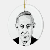 Benjamin Netanyahu Keramisch Ornament (Links)
