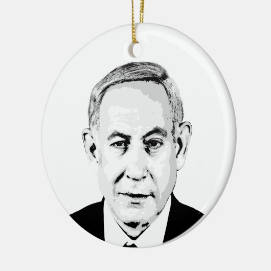 Benjamin Netanyahu Keramisch Ornament (Links)