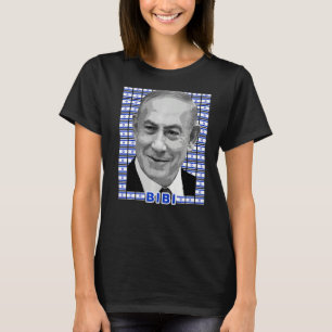 Benjamin Netanyahu Premier Portrait Flag o T-shirt