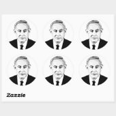 Benjamin Netanyahu Ronde Sticker (Vel)