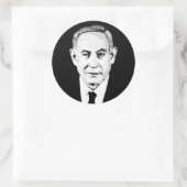 Benjamin Netanyahu Ronde Sticker (Tas)
