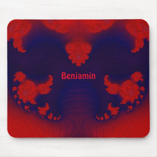 BENJAMIN ~ Red en Blue Muismat (Voorkant)