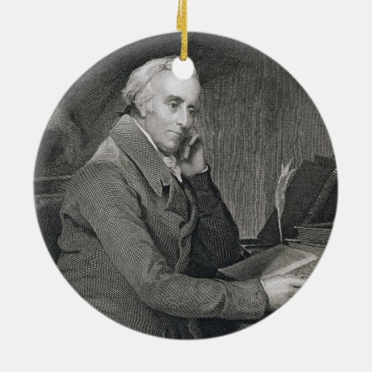 Benjamin Rush, gegraveerd door Richard W. Dodson ( Keramisch Ornament (Achterkant)