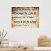 Benjamin Rush Quote Poster (Keuken)