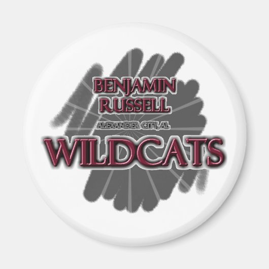 Benjamin Russell Wildcats - Alexander City, AL Magneet (Voorkant)