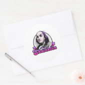 Benjamin Skanklin Ronde Sticker (Envelop)