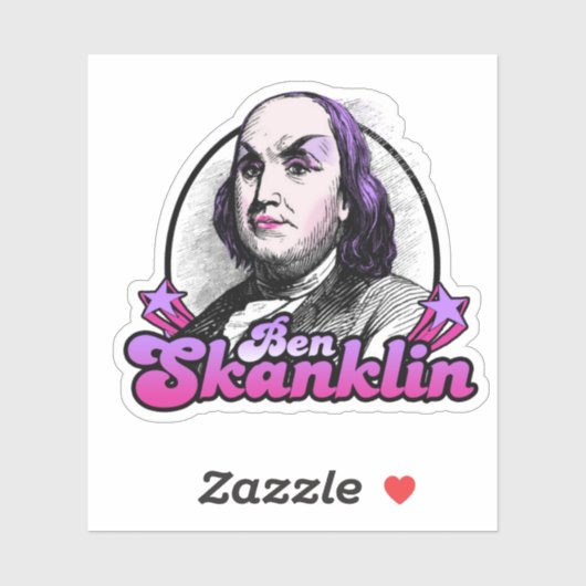 Benjamin Skanklin Sticker (Vel)