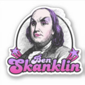 Benjamin Skanklin Sticker (Voorkant)