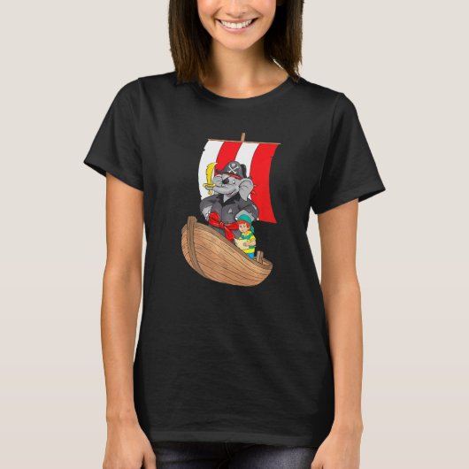 Benjamin The Elephant Pirate T-shirt (Voorkant)