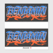 Benjamin Vorname Name Graffiti Aufkleber Sticker (Vel)