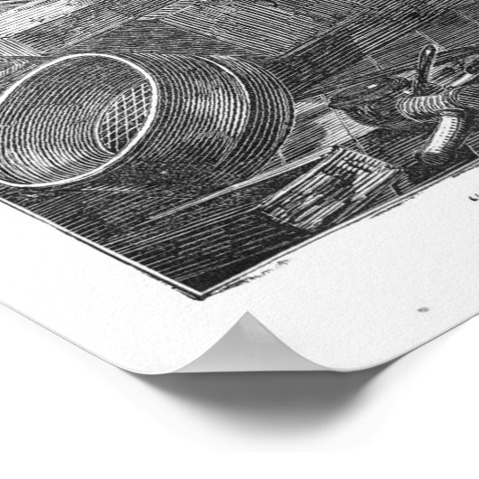 Benjamin Waterhouse Hawkins Studio Antiek Print (Hoek)