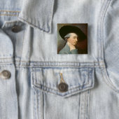 Benjamin West, c. 1776 (olie op canvas) Vierkante Button 5,1 Cm (In situ)