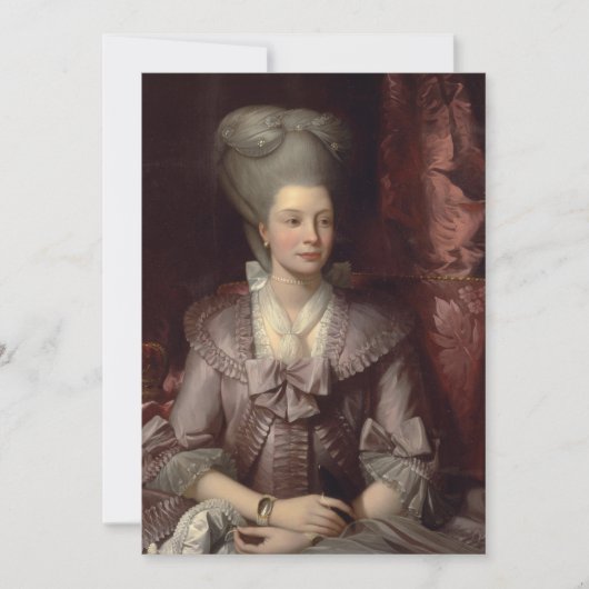 Benjamin West - Charlotte Kaart (Voorkant)