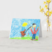 Benjamin's Get Well Soon Kaart (Gele Bloem)