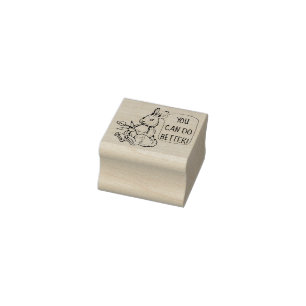 BENJI THE DO BETTER BUNNY RUBBER STEMP RUBBERSTEMPEL