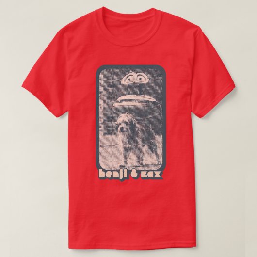 Benji Zax de Prins Retro Stijl Fan Art Design T-shirt (Design voorkant)