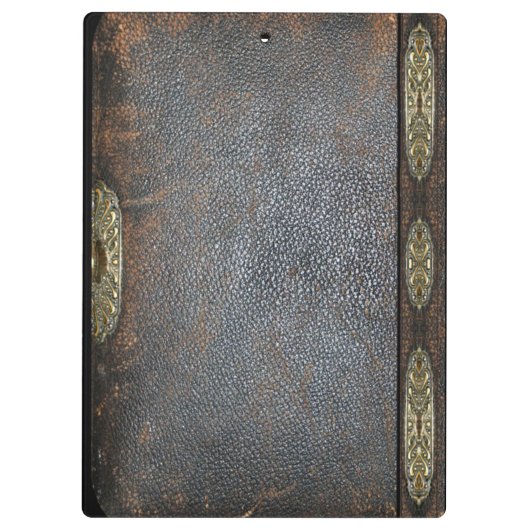Benjura Old Book Style Cool Monogram Klembord (Achterkant)