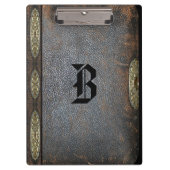Benjura Old Book Style Cool Monogram Klembord (Voorkant)