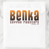 Benka koffiebranders Sticker 5x3 (Tas)