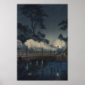 Benkei Bridge 1933 door Tsuchiya Koitsu Poster (Voorkant)