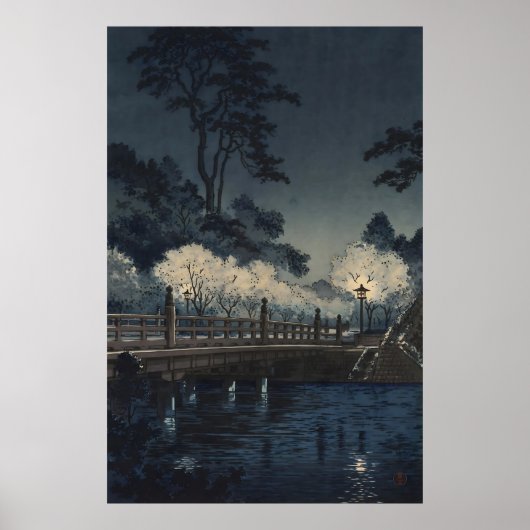 Benkei Bridge 1933 door Tsuchiya Koitsu Poster (Voorkant)