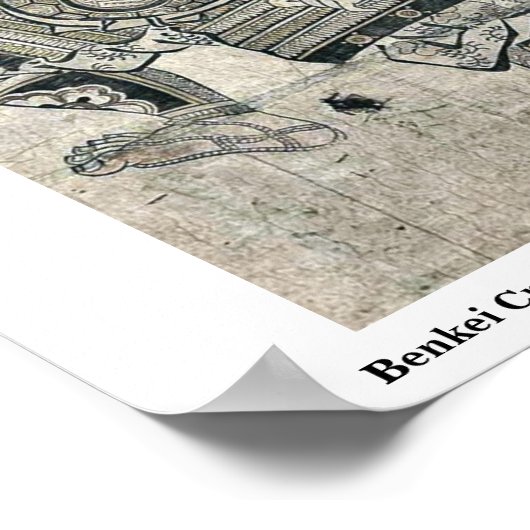 Benkei Cry van de kraan door Okumura, Masanobu Poster (Hoek)