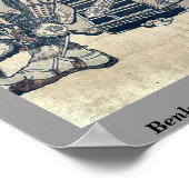 Benkei en Ushiwakamaru door Torii, Kiyonaga Ukiyo- Poster (Hoek)