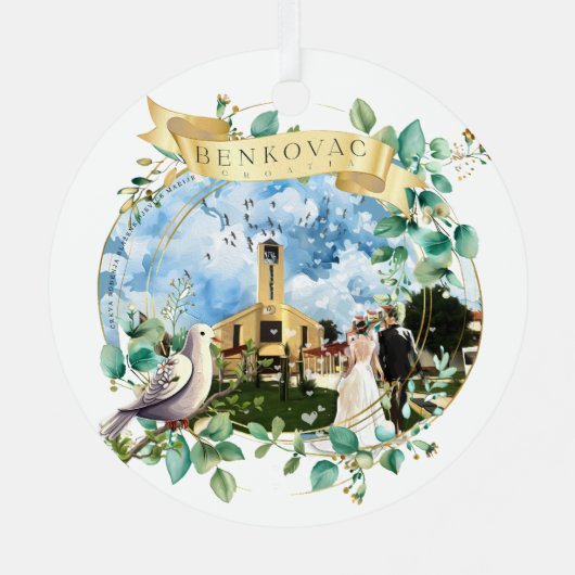 Benkovac Metalen Ornament (Achterkant)