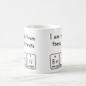 Benn periodieke tabelnaam mok (Center)