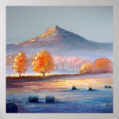 Bennachie Autumn Light-schilderdruk poster (Voorkant)