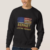 Bennet Achternaam Shirt Team Bennet Levenslang Lid (Voorkant)