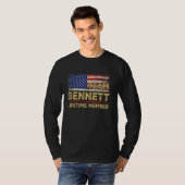 Bennett Achternaam Shirt Team Bennett Levenslang L (Voorkant volledig)