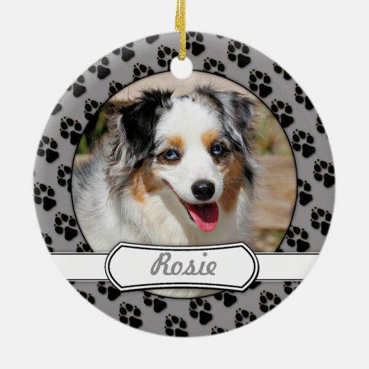 Bennett - Aussie Mini - Rosie - Carmel Beach Keramisch Ornament (Achterkant)