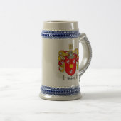 Bennett Coat of Arms Stein / Bennett Family Crest Bierpul (Voorkant rechts)