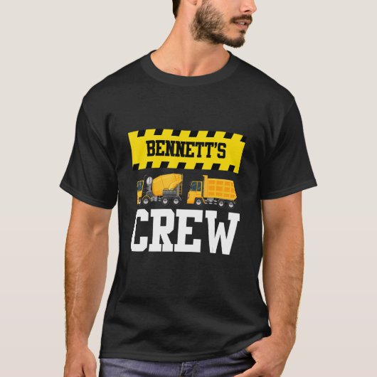 Bennett Construction Creed Custom Dumptruck Dump T T-shirt (Voorkant)