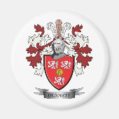 Bennett Family Crest Coat. Magneet (Voorkant)