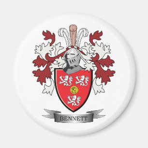 Bennett Family Crest Coat of Arms Magneet