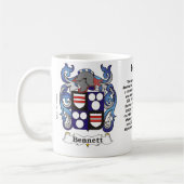 Bennett Family Crest op een mok (Links)