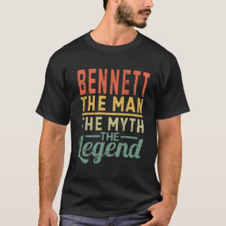 Bennett het Man De mythe De legende naam Bennett T-shirt
