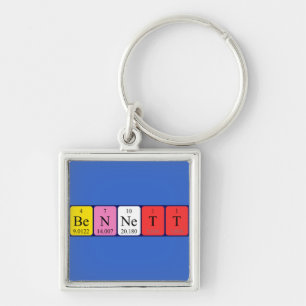 Bennett periodiek lijstnaamsleutelwoord sleutelhanger