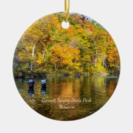 Bennett Spring Autumn Vist Circle Ornament (Voorkant)