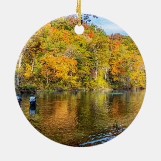Bennett Spring Autumn Vist Circle Ornament (Achterkant)