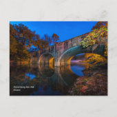 Bennett Spring Bridge Twilight Briefkaart (Voorkant)