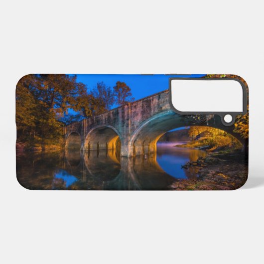 Bennett Spring Bridge Twilight Samsung Galaxy Hoes Hoesje (Achterkant horizontaal)