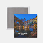 Bennett Spring Bridge Twilight Square Magnet (Voorkant / Achterkant)