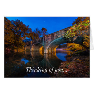 Bennett Spring Bridge Twilight Thinking U-kaart