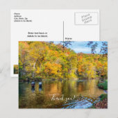 Bennett Spring Herfst Vis Kaart Bedankt (Voorkant / Achterkant)